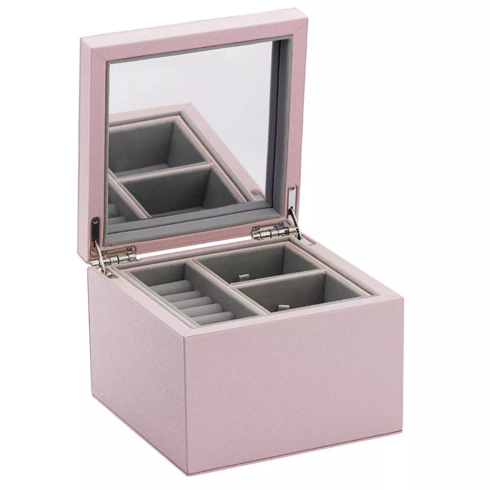 Pandora Pink Jewelry Box with Gray Interior